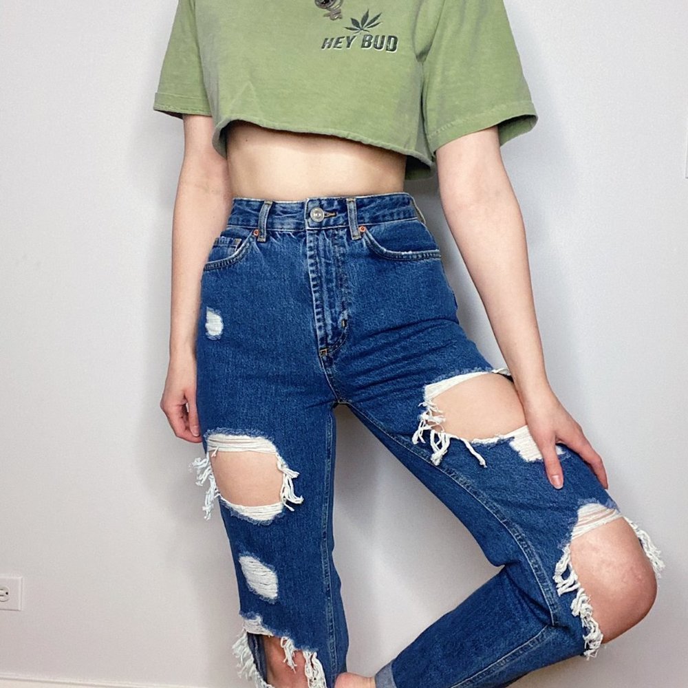 BDG Distressed Mom Jeans